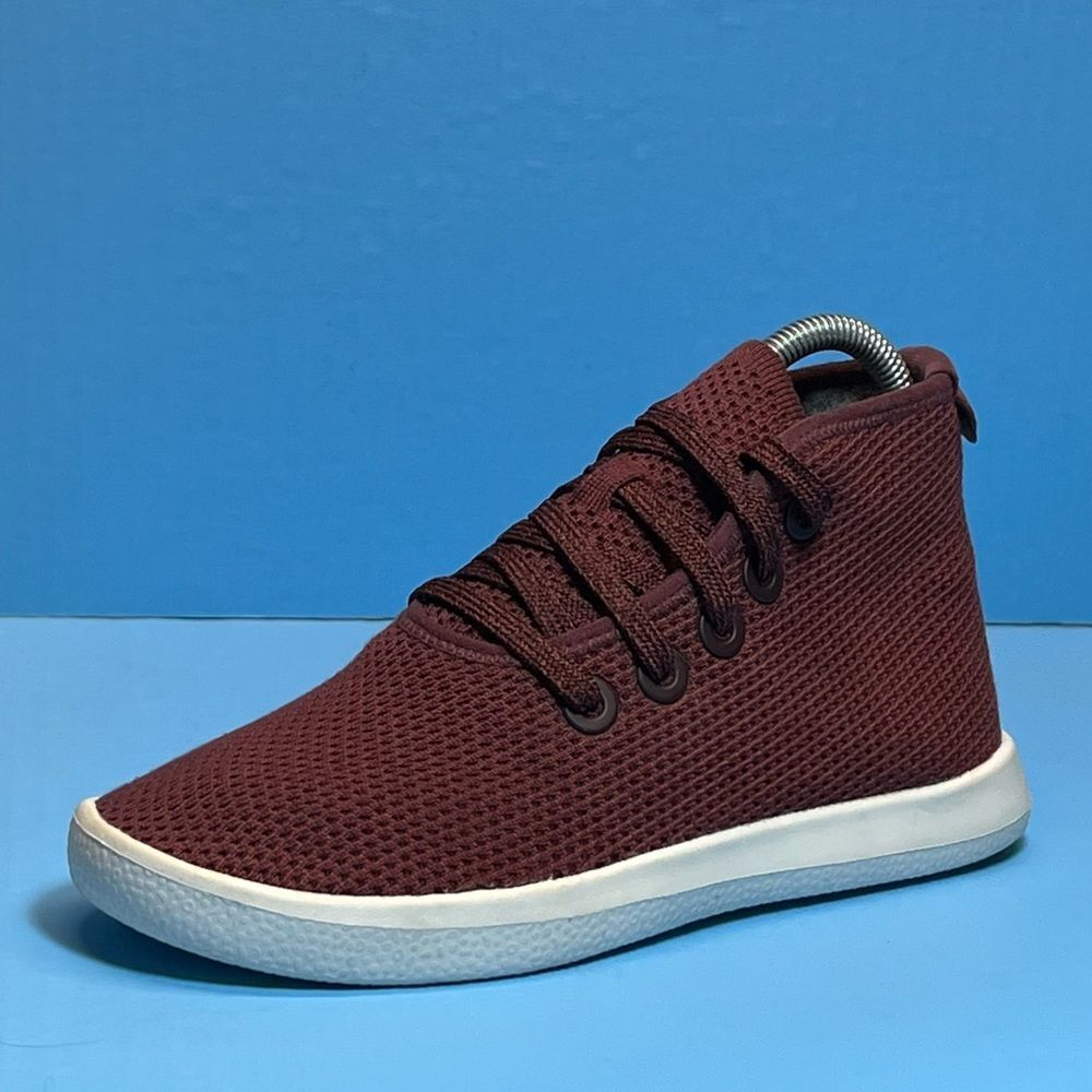 Allbirds Womens Tree Toppers in Kauri Zin Burgundy 6
